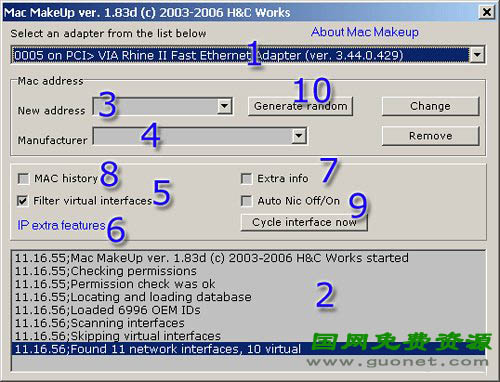 �޸�����mac��ַ